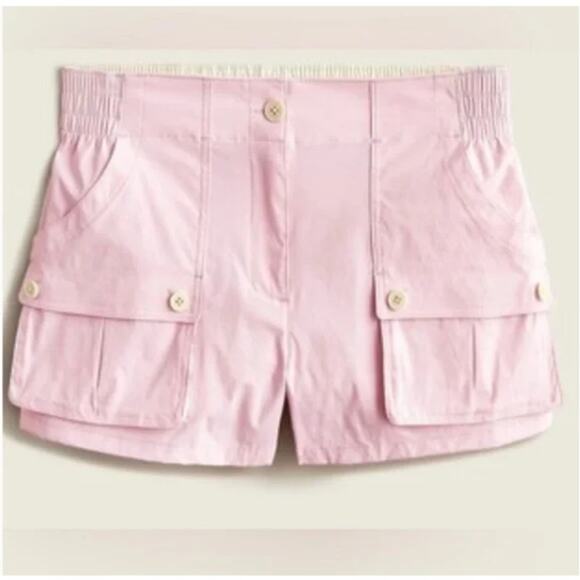 NWT J. Crew Pink Patch Pocket Paddle Shorts Size Large - Picture 2 of 7